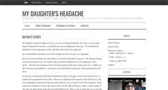 Desktop Screenshot of mydaughtersheadache.com