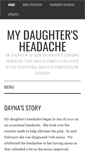 Mobile Screenshot of mydaughtersheadache.com