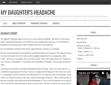 Tablet Screenshot of mydaughtersheadache.com